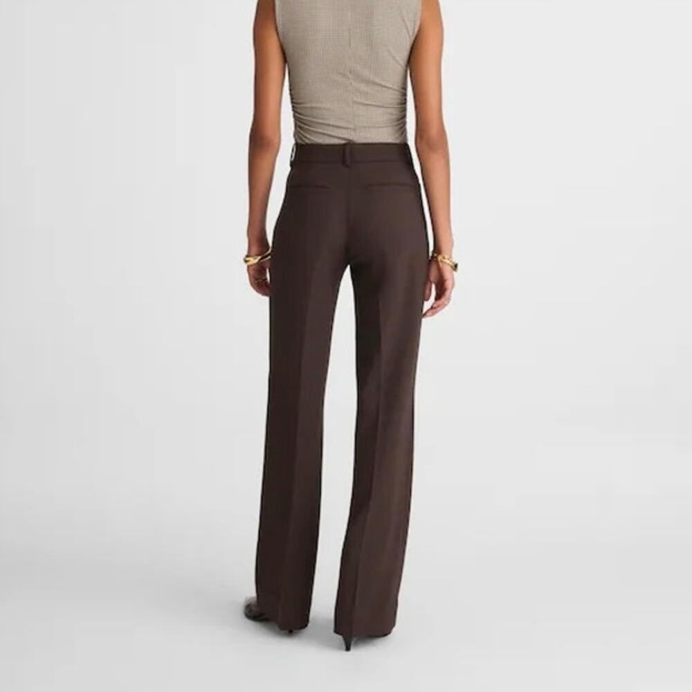 NWT Madewell High-Rise Stretch Twill Bootcut Trouser Pants Molasses Brown Size 8 - Picture 2 of 11